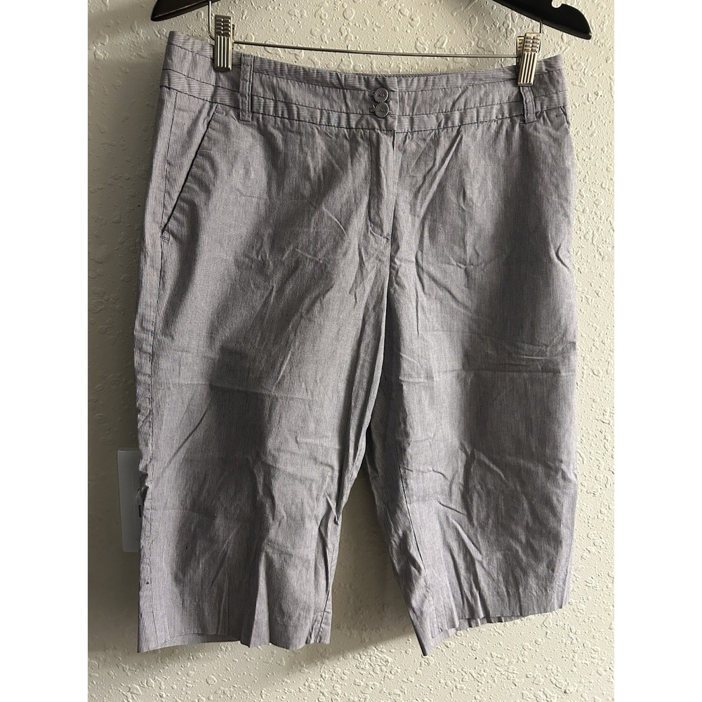 Sz 10 Willi Smith Pin Stripe Long Shorts #79*8